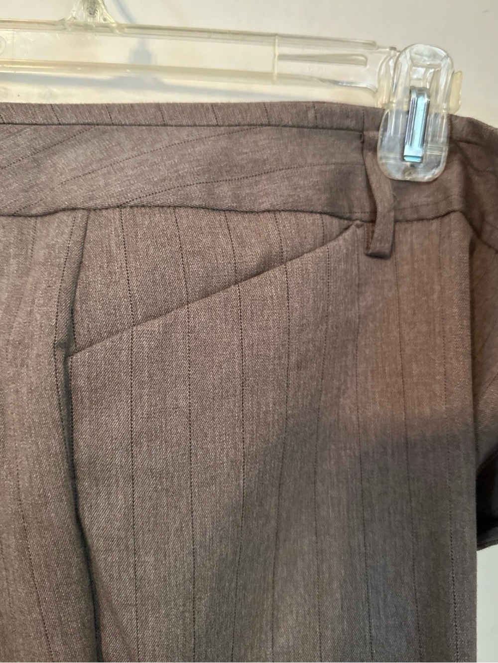 G.H. Bass & Co. Women’s Brown Pinstripe Dress Pants - Picture 6 of 8